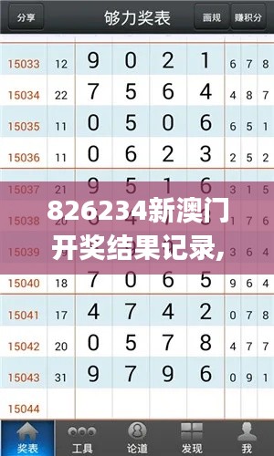 826234新澳门开奖结果记录,现象解释管理_V26.776