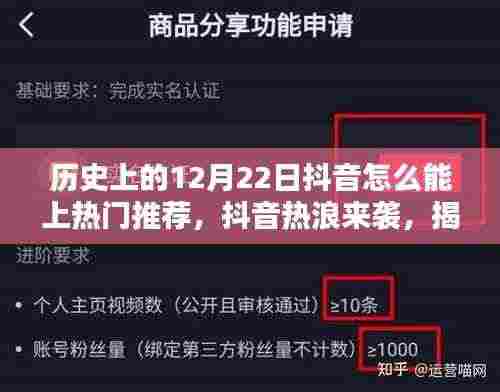 揭秘十二月二十二日抖音热门传奇,历史背后的成功秘诀与热浪来袭的启示