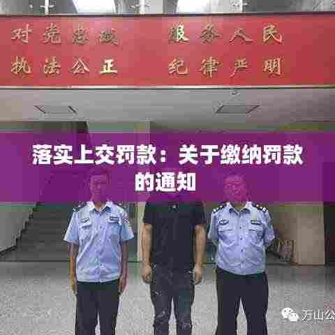 落实上交罚款:关于缴纳罚款的通知