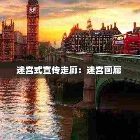 迷宫式宣传走廊:迷宫画廊