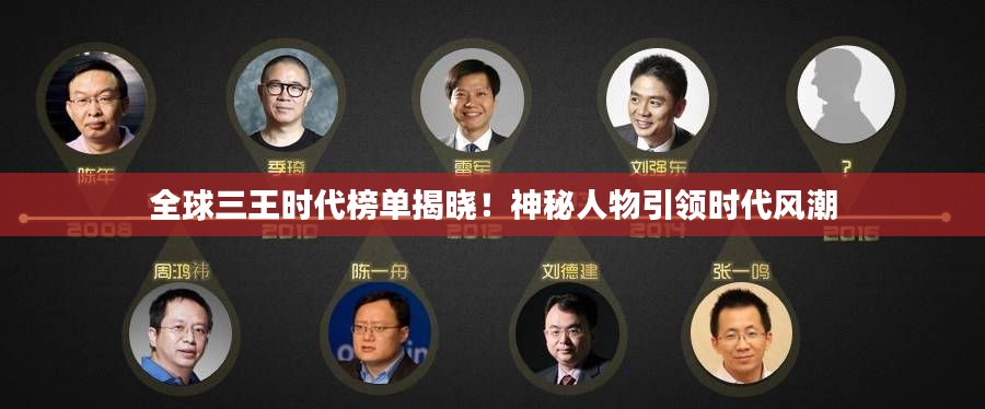 全球三王时代榜单揭晓！神秘人物引领时代风潮