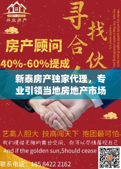 新泰房产独家代理,专业引领当地房地产市场