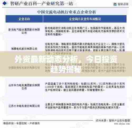 外资最新动态分析，今日投资趋势揭秘