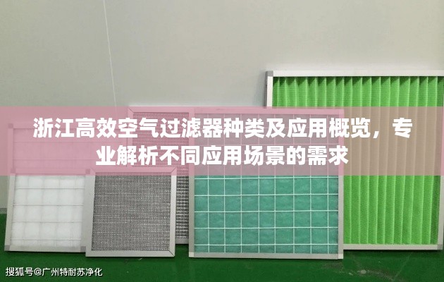 浙江高效空气过滤器种类及应用概览，专业解析不同应用场景的需求